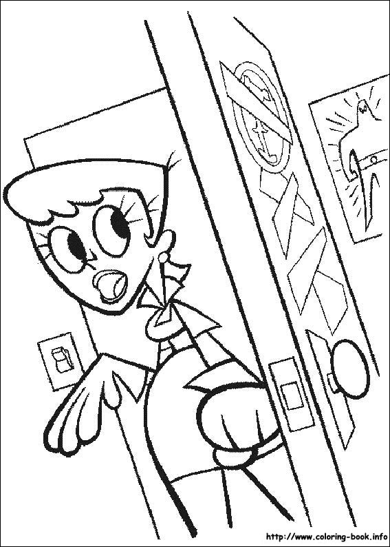 Dexter's Laboratory coloring picture